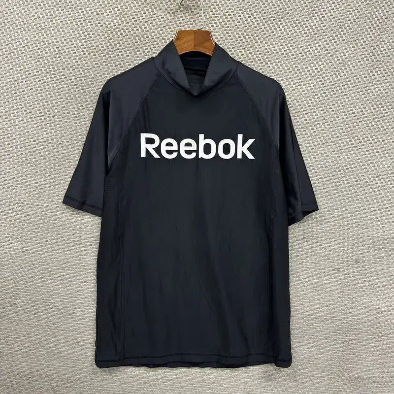 [BUNJANG] Reebok Printing Logo Rash Guard Short Sleeve T-Shirt L / 리복 프린팅로고 래쉬가드 반팔티 L A09137