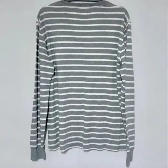 [BUNJANG] Polo Ralph Lauren Striped Long Sleeve T-shirt / 폴로 랄프로렌 스트라이프 긴팔티 그레이