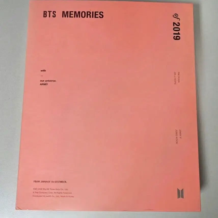 [BUNJANG] BTS Memories 2019 DVD / 방탄소년단 BTS Memories 2019 DVD
