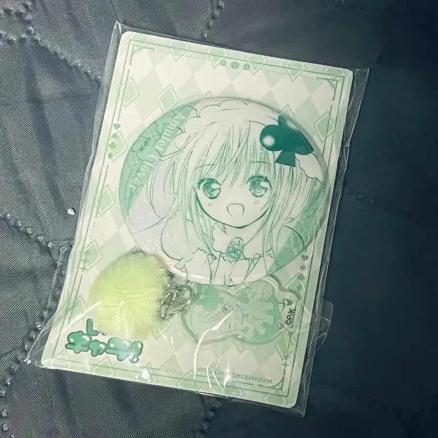 [BUNJANG] Character Chage! Amulet Clover Su Acrylic Pom-Pom Connected Can Badge / 캐릭캐릭체인지 캐캐체 애뮬릿 클로버 스우 아크릴 폼폼 연결 캔뱃지