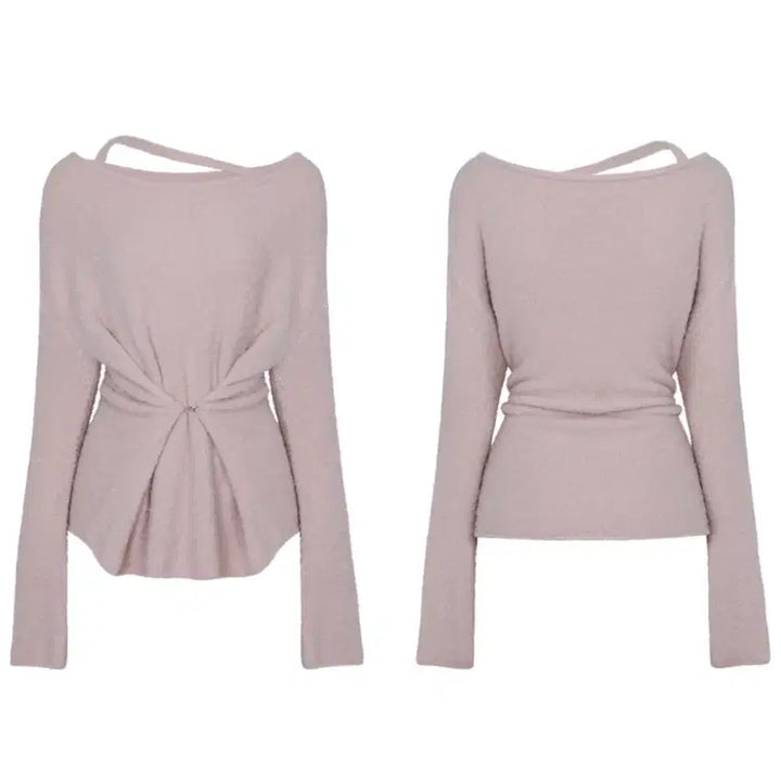 [BUNJANG] Pain or Pleasure Ruby Hook Over Knee Knit Pink / 페인오어플레져 루비후크 오버니트 핑크
