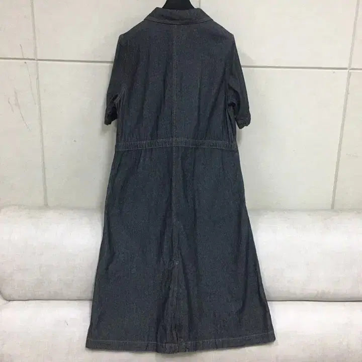 [SOLD OUT] 브레알 얇은 데님 셔츠 반팔  롱원피스