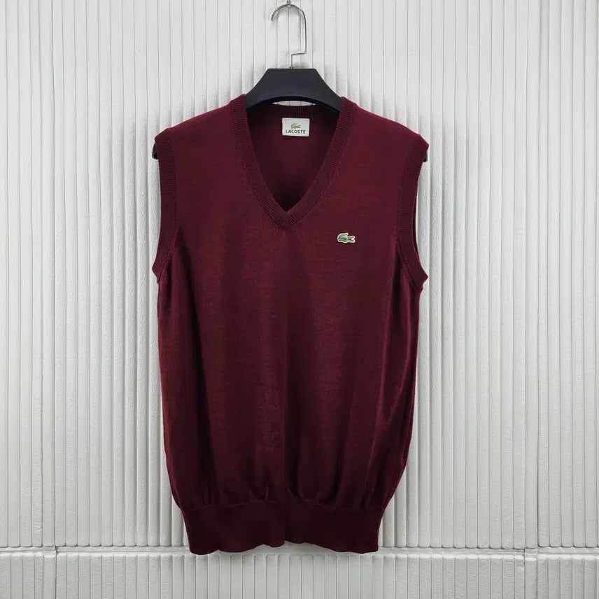 [BUNJANG] Lacoste V-neck Knit Vest / [95]라코스테  브이넥 니트 베스트