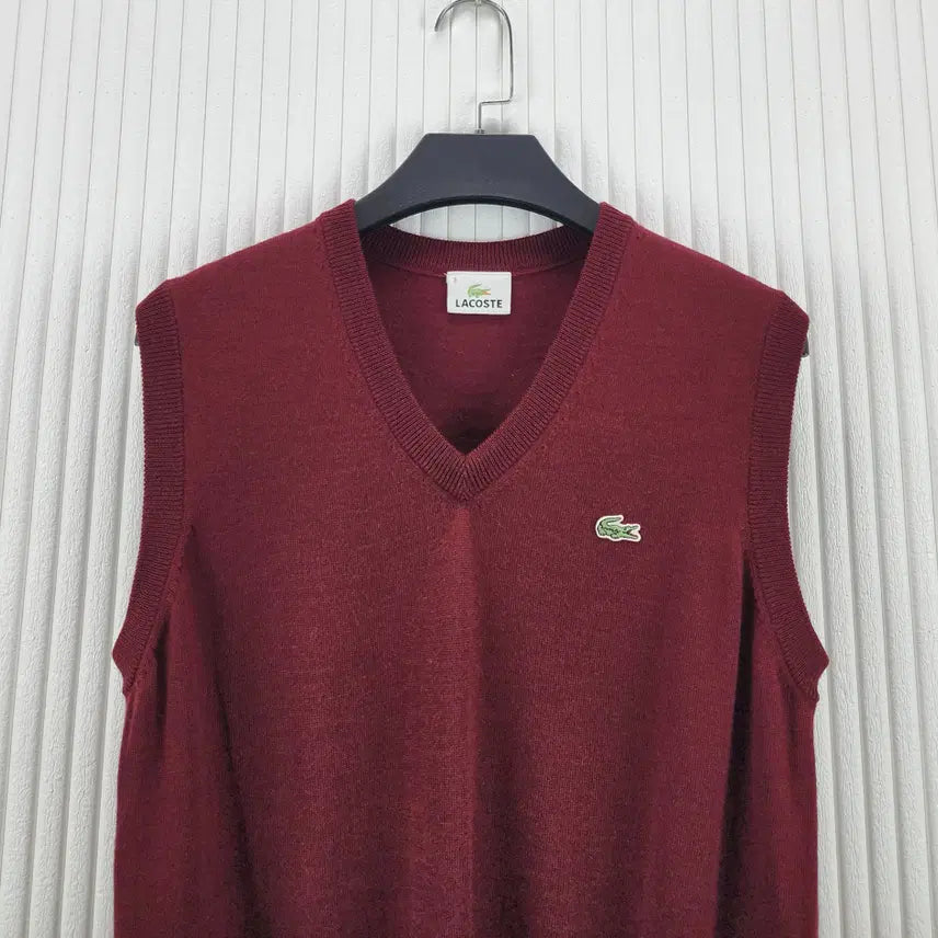 [BUNJANG] Lacoste V-neck Knit Vest / [95]라코스테  브이넥 니트 베스트