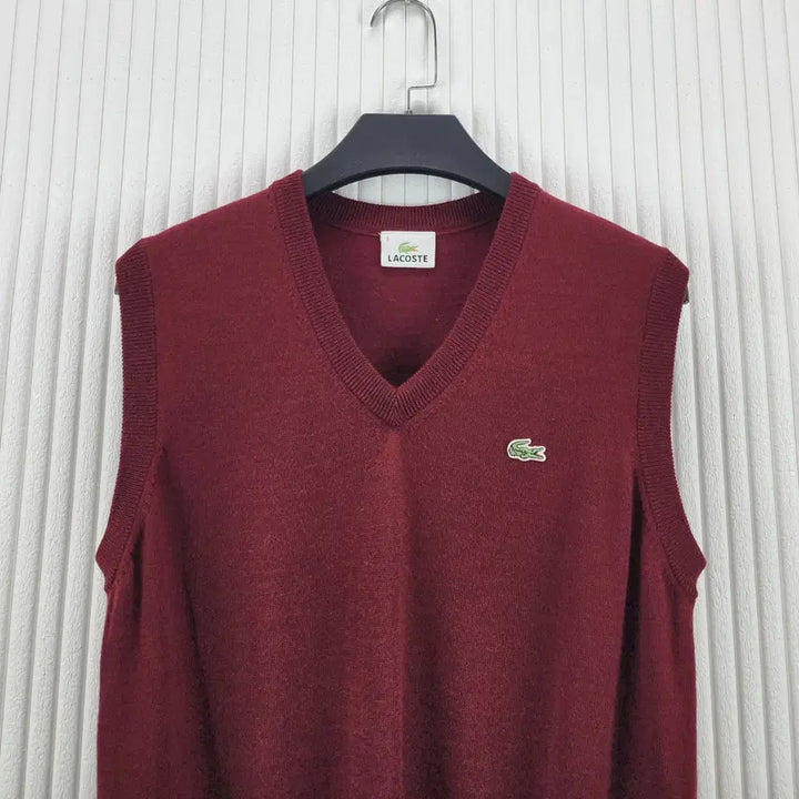 [BUNJANG] Lacoste V-neck Knit Vest / [95]라코스테  브이넥 니트 베스트