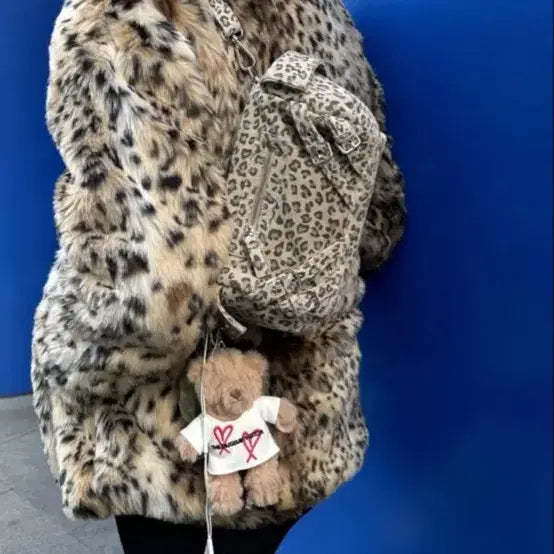 [BUNJANG] Dainit Leopard Shoulder Bag / 다이닛 레오파드 숄더백