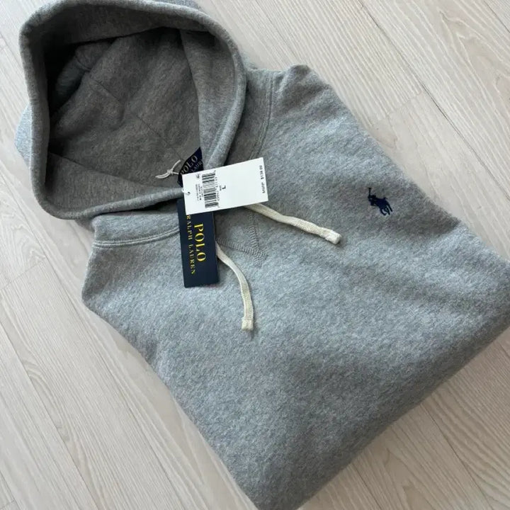 [SOLD OUT] 폴로 랄프로렌 아이콘 로고 스웻 후드 그레이 (L)