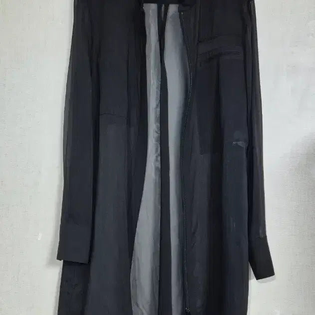 [BUNJANG] Time Silk 100% Long Shirt Jacket / 한섬 타임 실크100% 롱셔츠형 자켓 66