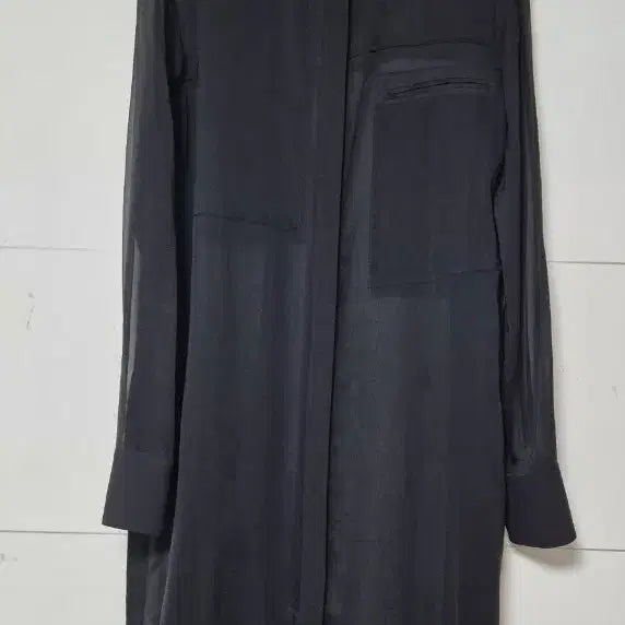 [BUNJANG] Time Silk 100% Long Shirt Jacket / 한섬 타임 실크100% 롱셔츠형 자켓 66