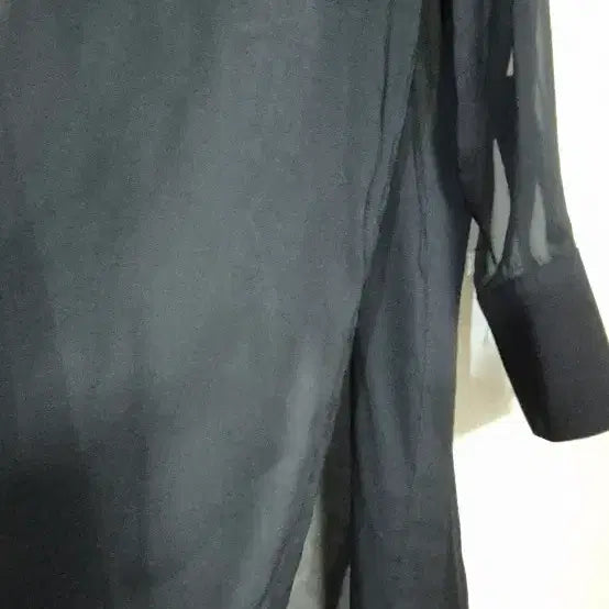 [BUNJANG] Time Silk 100% Long Shirt Jacket / 한섬 타임 실크100% 롱셔츠형 자켓 66