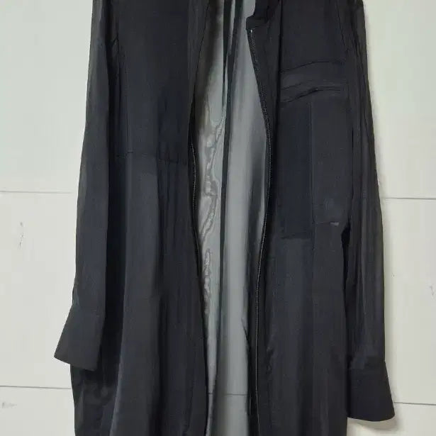 [BUNJANG] Time Silk 100% Long Shirt Jacket / 한섬 타임 실크100% 롱셔츠형 자켓 66