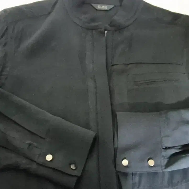 [BUNJANG] Time Silk 100% Long Shirt Jacket / 한섬 타임 실크100% 롱셔츠형 자켓 66