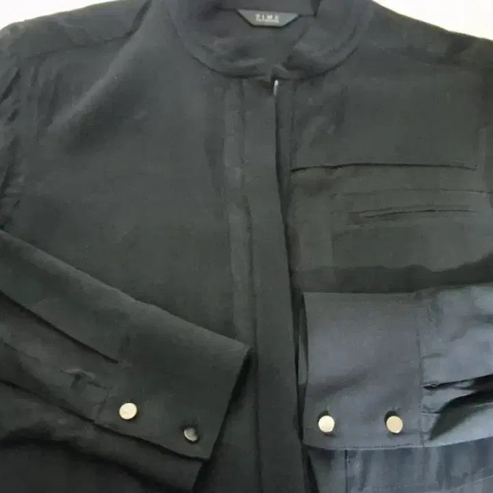 [BUNJANG] Time Silk 100% Long Shirt Jacket / 한섬 타임 실크100% 롱셔츠형 자켓 66