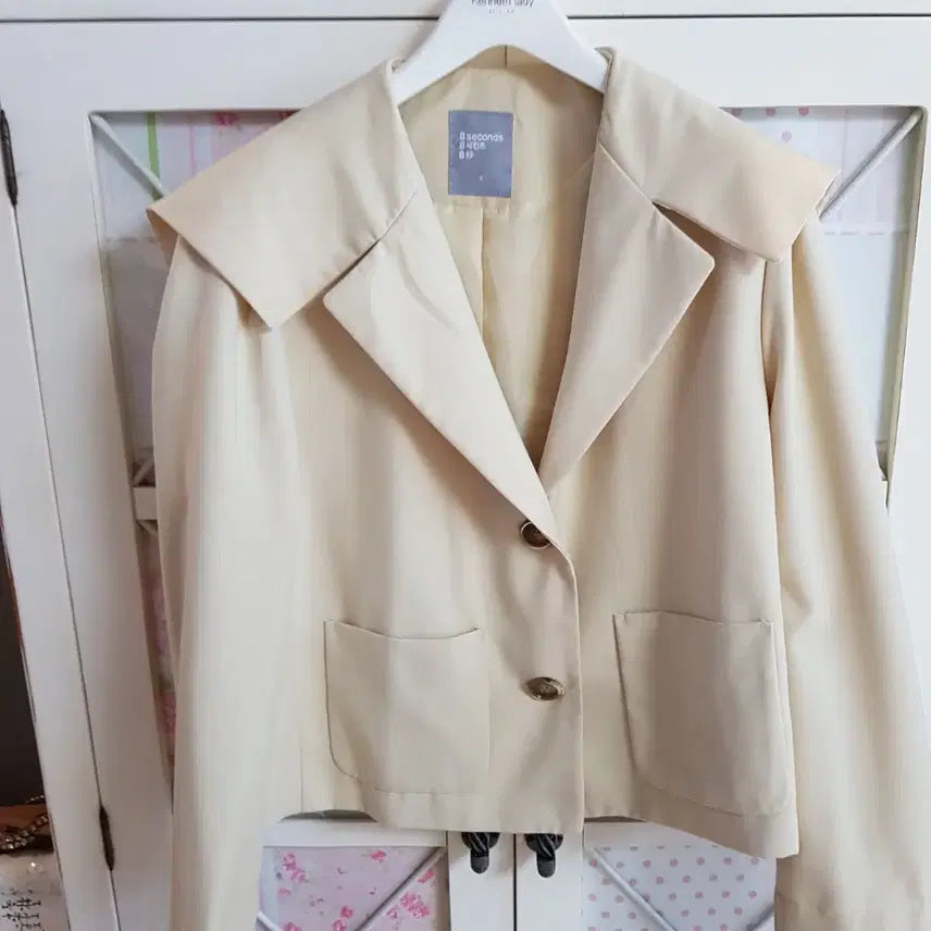 [BUNJANG] 8 Seconds Spring Jacket (Ivory) - Size 55-66 / 에잇세컨즈 봄자켓/55-66