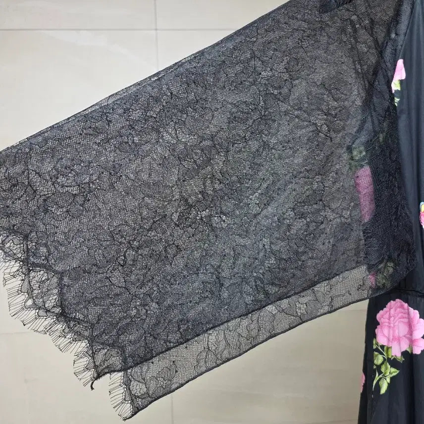 [BUNJANG] Giambattista Valli Rose Print Maxi Dress / 지암바티스타발리