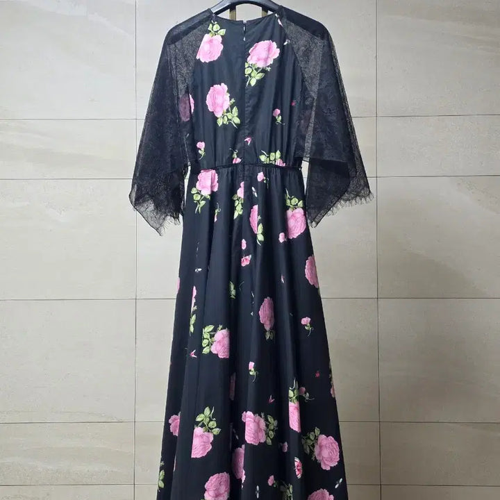 [BUNJANG] Giambattista Valli Rose Print Maxi Dress / 지암바티스타발리