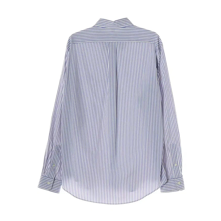 [BUNJANG] Polo Ralph Lauren Slim Fit Performance Blue Stripe Shirt / 폴로 랄프 로렌 슬림핏 퍼포먼스 블루  스트라이프 셔츠