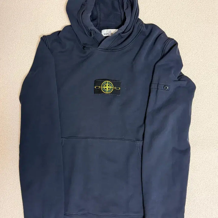 [BUNJANG] Stone Island Navy Hoodie / {정품/당일배송}스톤아일랜드 후드티