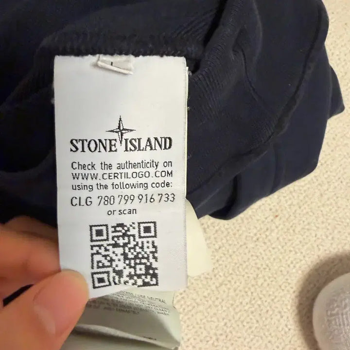 [BUNJANG] Stone Island Navy Hoodie / {정품/당일배송}스톤아일랜드 후드티
