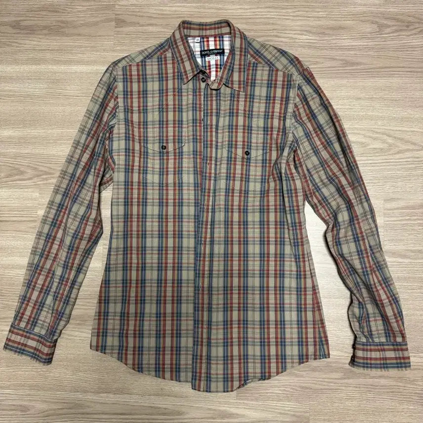 [BUNJANG] Dolce &amp; Gabbana Checkered Cotton Shirt / Dolce &amp; Gabbana (돌체앤가바나)셔츠/100-105사이즈