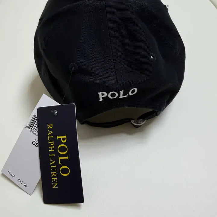 [SOLD OUT] 폴로 랄프로렌 볼캡 모자 (블랙)(화이트포니자수)(새상품)