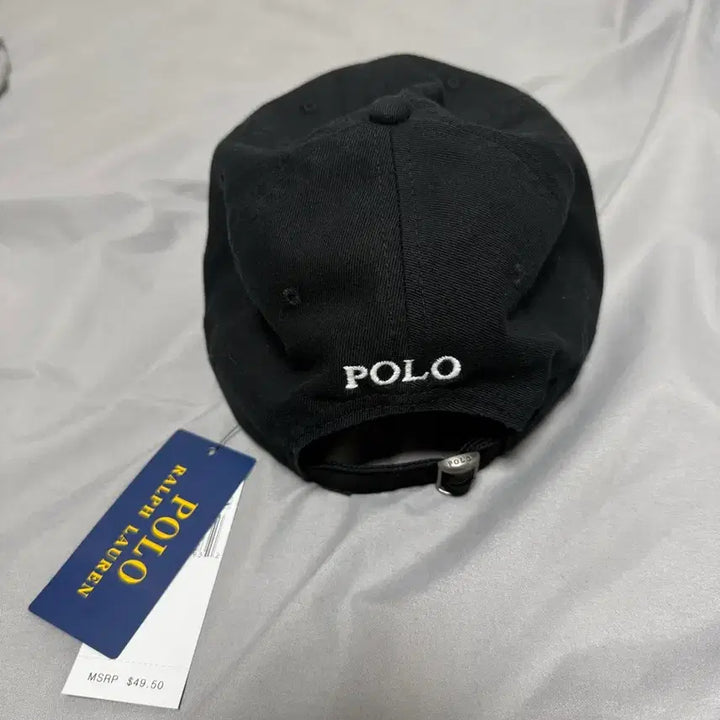 [SOLD OUT] 폴로 랄프로렌 볼캡 모자 (블랙)(화이트포니자수)(새상품)