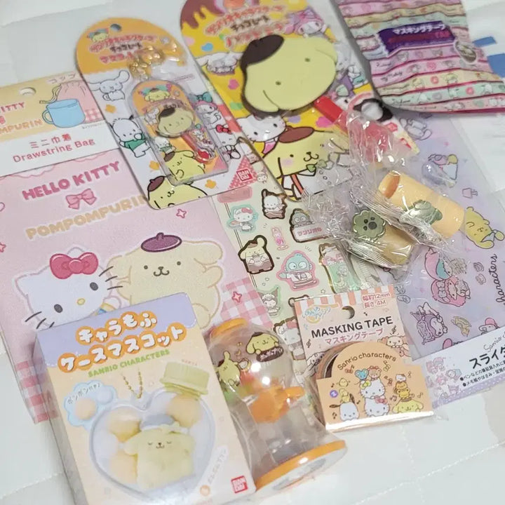 [BUNJANG] Pompompurin &amp; Sanrio Character Goods Bundle Set / 폼폼푸린 캐릭터상품 10종 세트 :-)