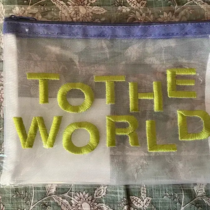 [SOLD OUT] 엔시티 메쉬 파우치 굿즈 TO THE WORLD