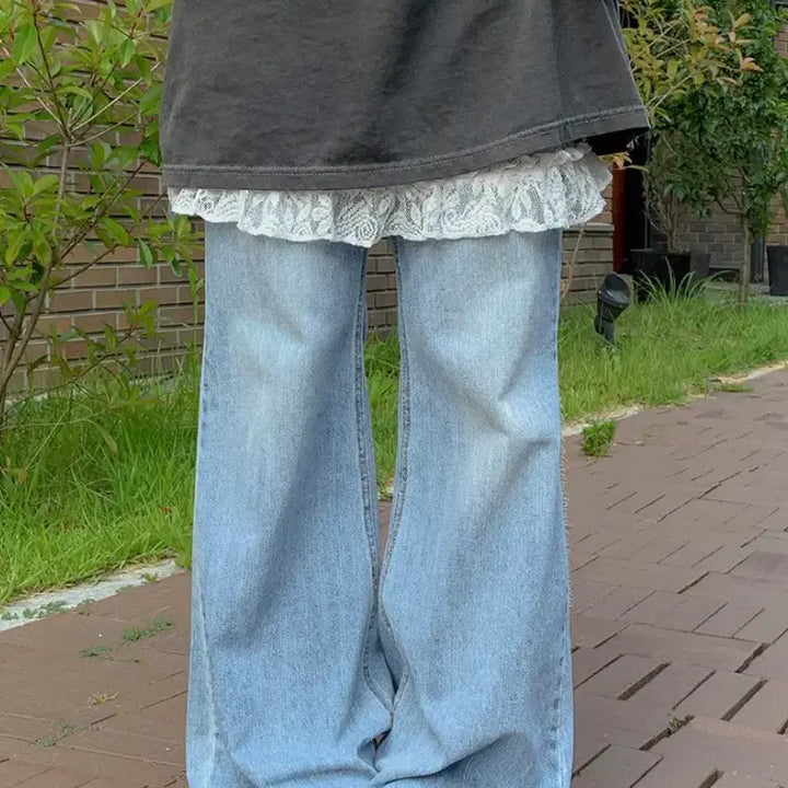 [SOLD OUT] 켈린 워싱 부츠컷 데님 팬츠
