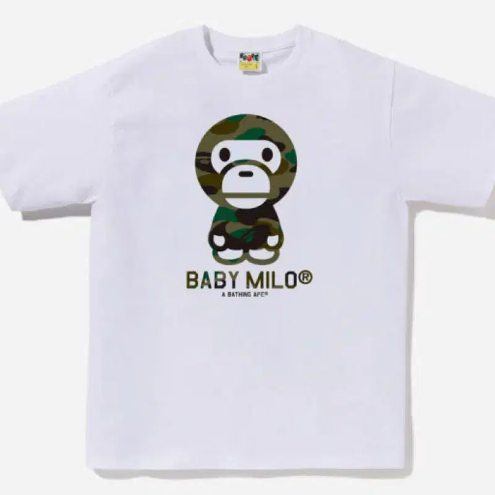 [BUNJANG] BAPE Baby Milo Camo Short Sleeve T-shirt / 새상품 L 베이프 베이비 마일로 카모 반팔티