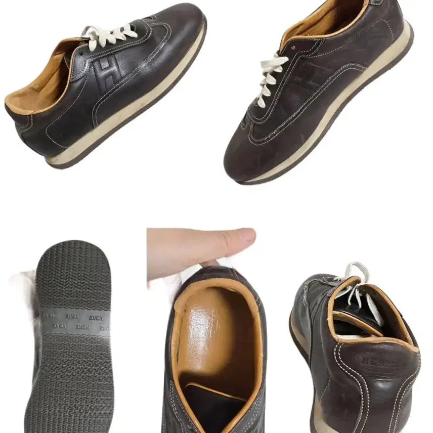 [BUNJANG] Hermès Brown Stitched Sneakers (Men&