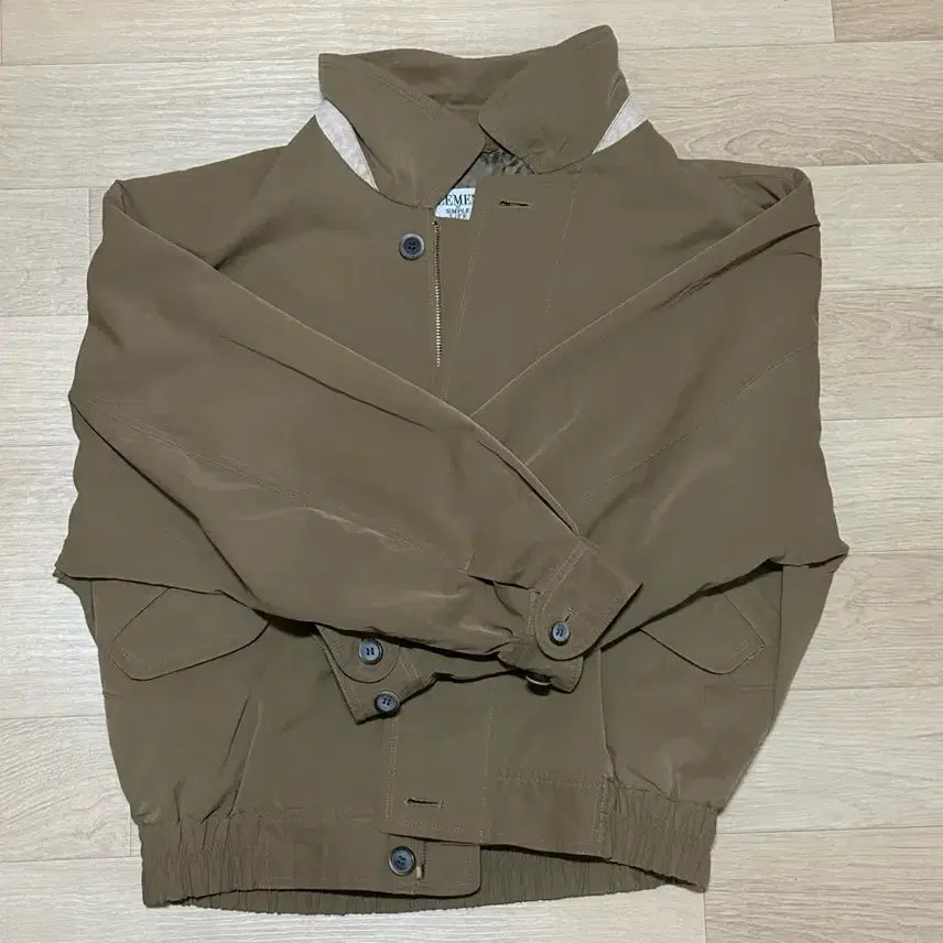 [BUNJANG] Filament Khaki Blouson Jacket / 카키색 블루종 스타일 자켓 필라멘트