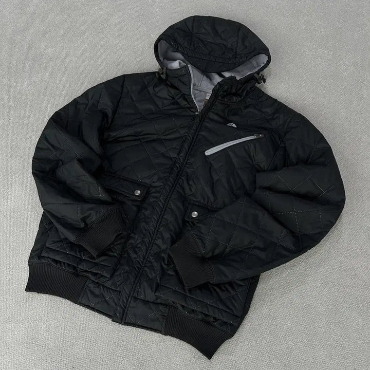 [BUNJANG] Nike ACG Black Hooded Quilted Jacket / 나이키 ACG 블랙 후드 퀼팅 자켓