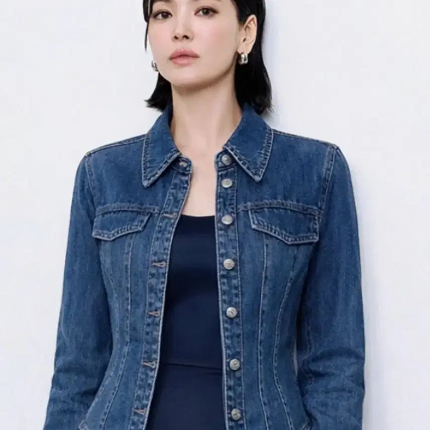 [BUNJANG] MICHAA Denim Shirt Jacket / 새상품)송혜교 미샤 MICHAA 데님 청 셔츠 자켓