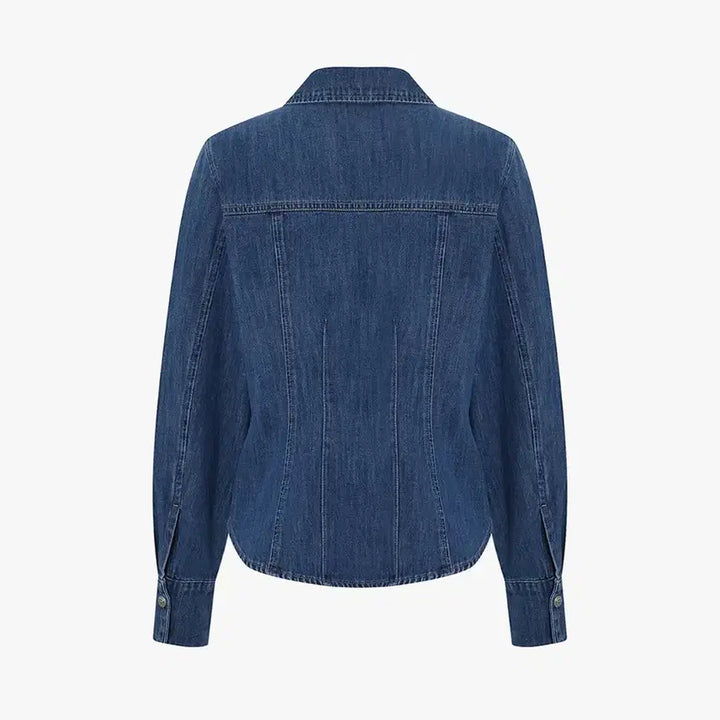 [BUNJANG] MICHAA Denim Shirt Jacket / 새상품)송혜교 미샤 MICHAA 데님 청 셔츠 자켓