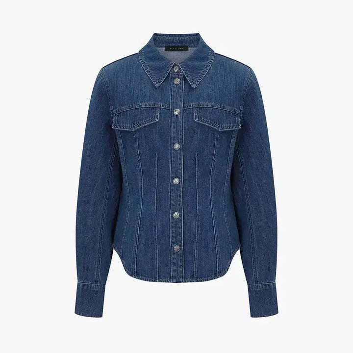 [BUNJANG] MICHAA Denim Shirt Jacket / 새상품)송혜교 미샤 MICHAA 데님 청 셔츠 자켓