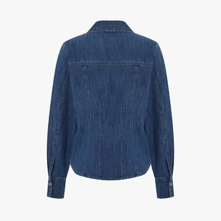 [BUNJANG] MICHAA Denim Shirt Jacket / 새상품)송혜교 미샤 MICHAA 데님 청 셔츠 자켓