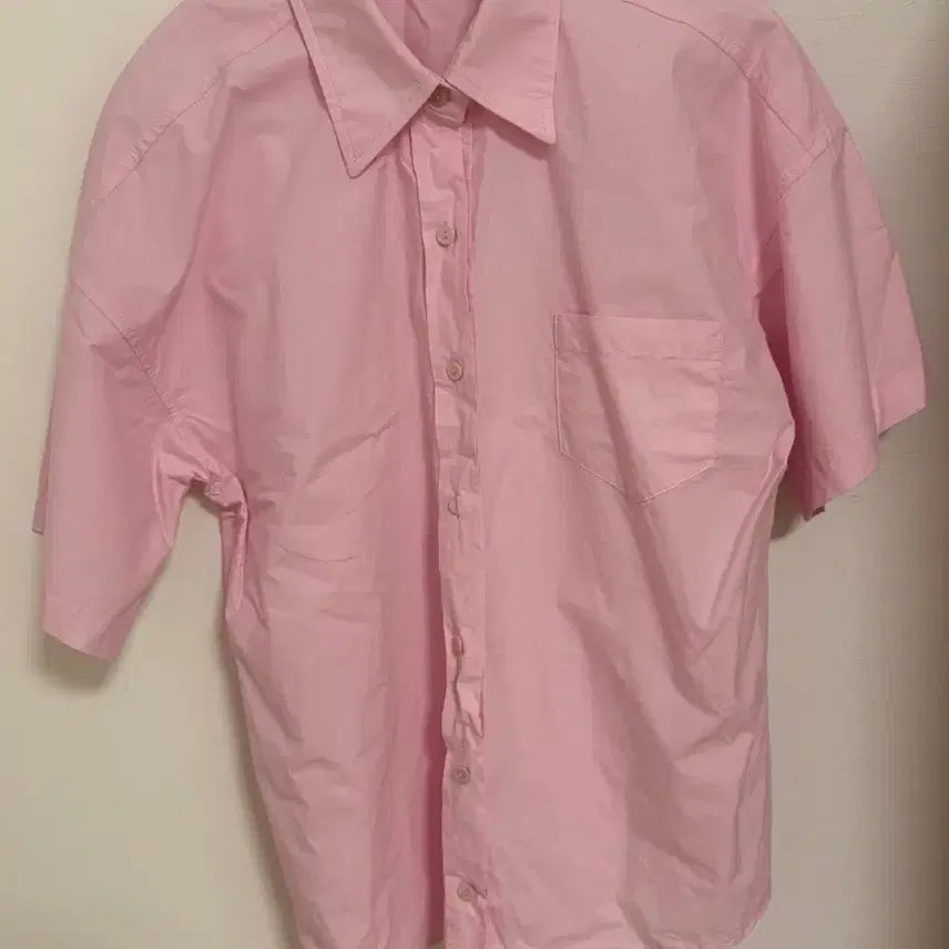 [BUNJANG] areing Chili Shirt Pink / 아잉 areing 칠리 셔츠 핑크