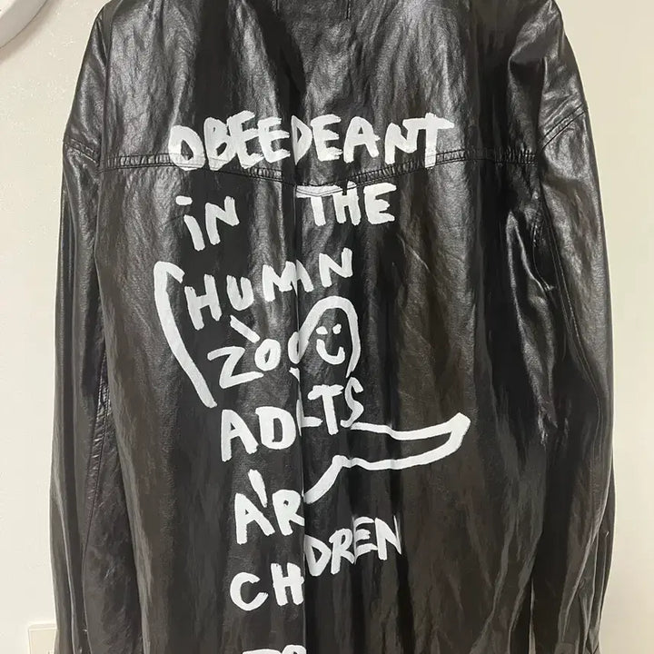 [BUNJANG] Mark Gonzales Leather Shirt Jacket / 마크곤잘레스 레더 셔츠자켓