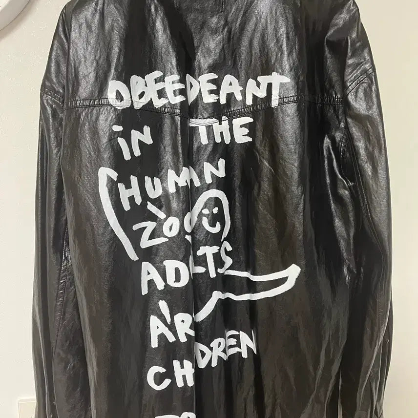 [BUNJANG] Mark Gonzales Leather Shirt Jacket / 마크곤잘레스 레더 셔츠자켓