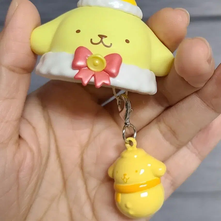 [BUNJANG] Sanrio Pompompurin Ornament Sound Bell Christmas Figure / 산리오 탑토이 폼폼푸린 오너먼트 종소리 사운드벨 눈사람 크리스마스