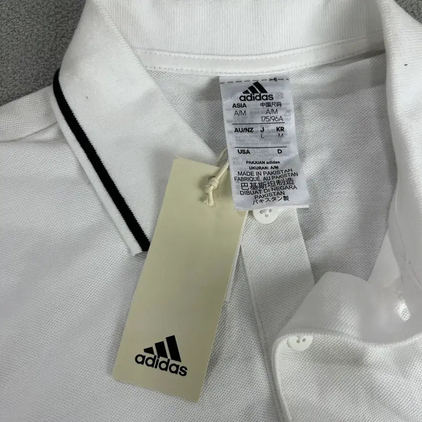 [BUNJANG] Adidas White PK Short Sleeve T-Shirt 2XL / 아디다스 화이트 PK 반팔 티셔츠 2XL /M