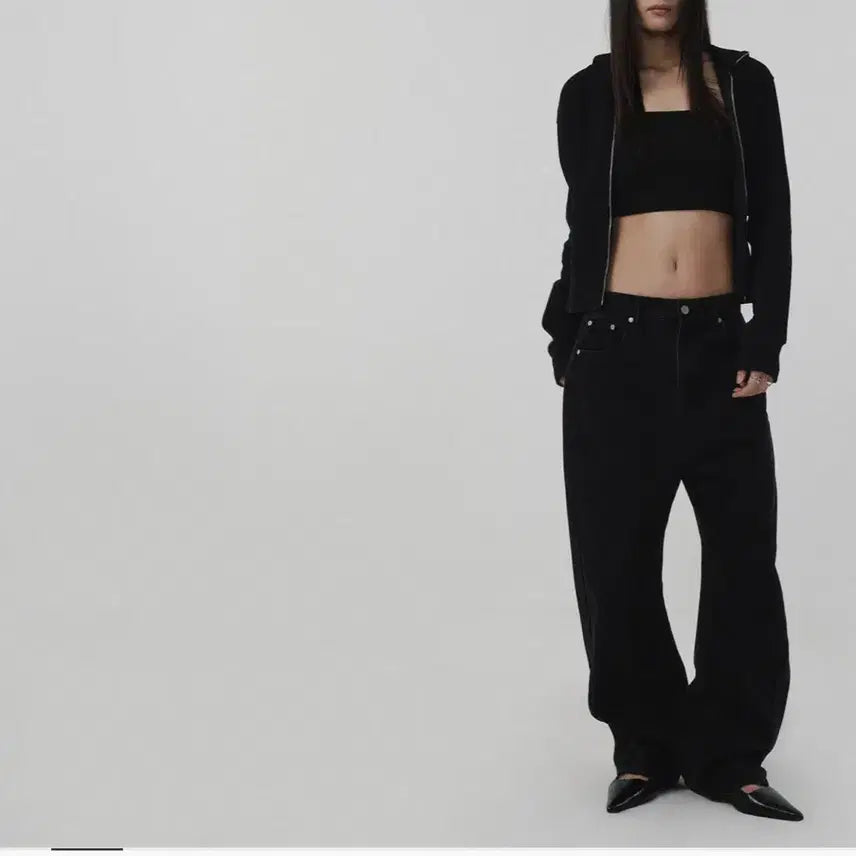 [BUNJANG] Suade Hooded Zip-Up Black S / suade 후드집업
