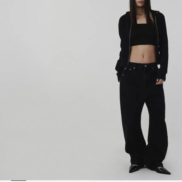 [BUNJANG] Suade Hooded Zip-Up Black S / suade 후드집업