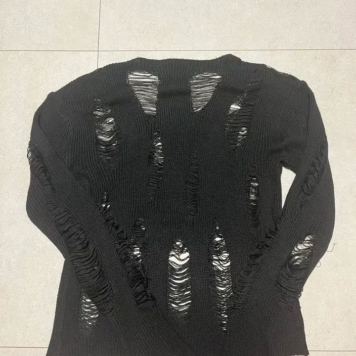 [BUNJANG] Handmade See-Through Knit Sweater / 수제작 시스루 니트