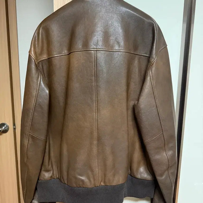 [BUNJANG] ARTIFICE Stand Collar Leather Blouson M / 아트이프액츠 스탠드 칼라 레더 블루종 M