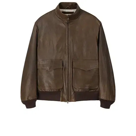 [BUNJANG] ARTIFICE Stand Collar Leather Blouson M / 아트이프액츠 스탠드 칼라 레더 블루종 M