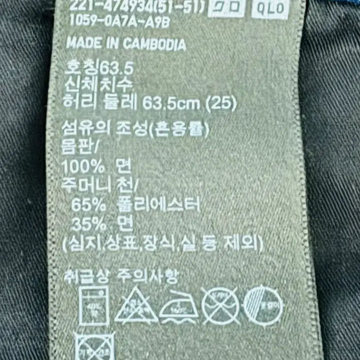 [BUNJANG] Uniqlo Wide Straight Jeans Navy 25 / 유니클로 와이드스트레이트진 69 Navy 25