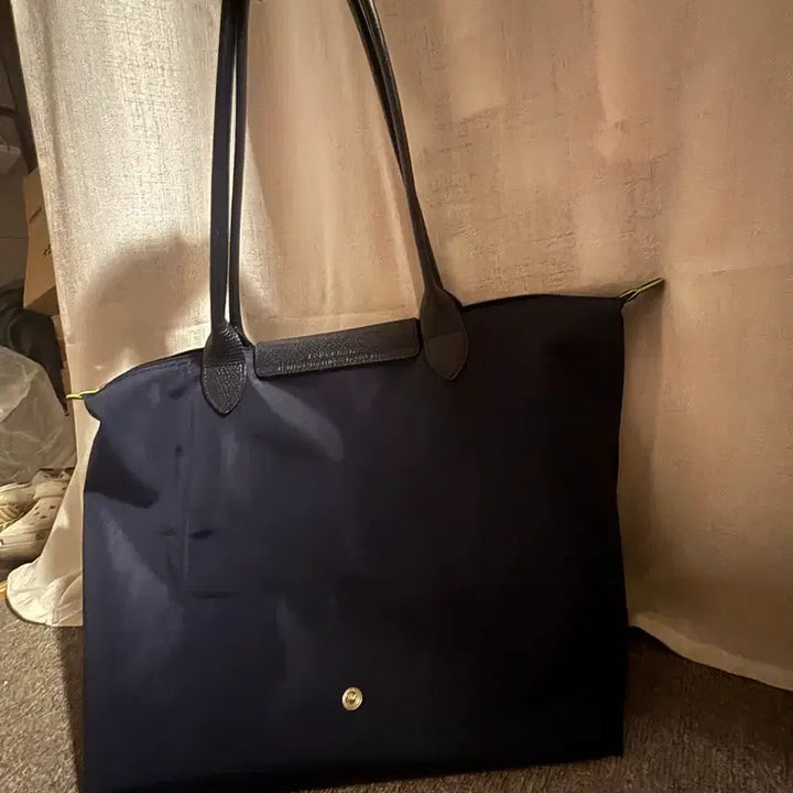 [BUNJANG] Longchamp Neo Shopper Bag (Navy, Large) / 롱샴<정품>르 플리아쥬 네오 오리지널 토트백 네이비 L