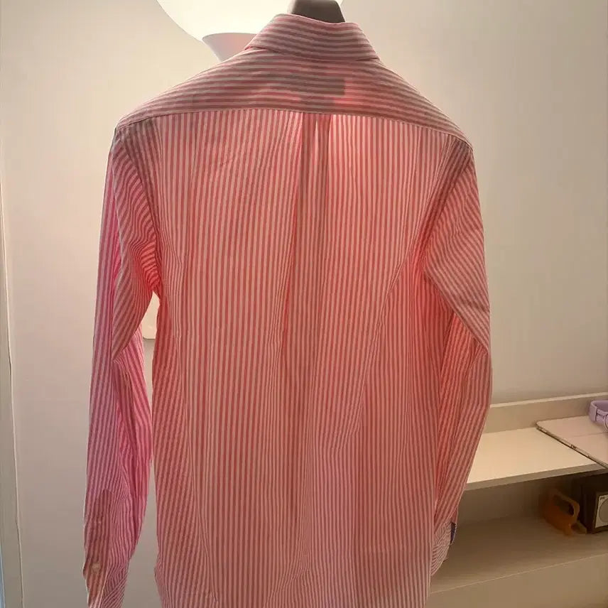 [BUNJANG] Polo Ralph Lauren Pink Stripe Classic Fit Shirt / 폴로 랄프로렌 핑크 셔츠 스트라이프 클래식핏 s(100) 미착용 새것